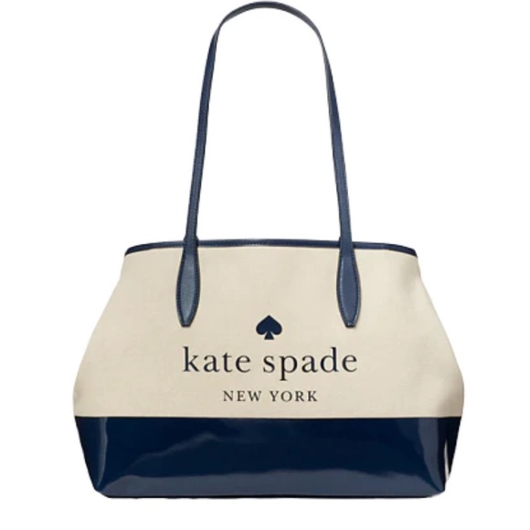 NWT Kate Spade Small Side Snap Blazer Blue Street Tote - Picture 3 of 8